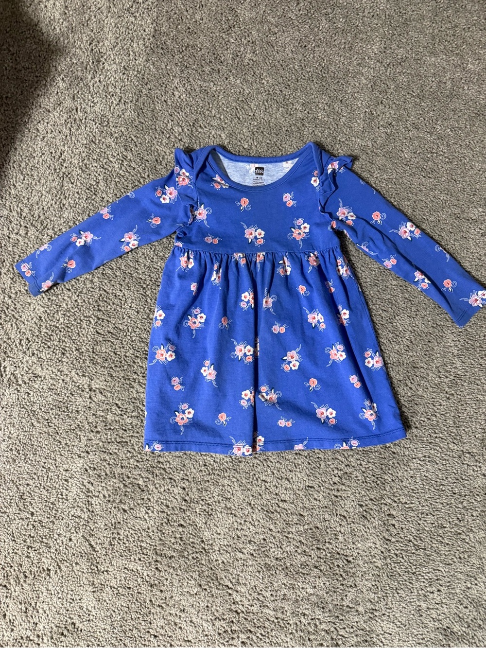 Tea Collection Floral Long-Sleeve Dress